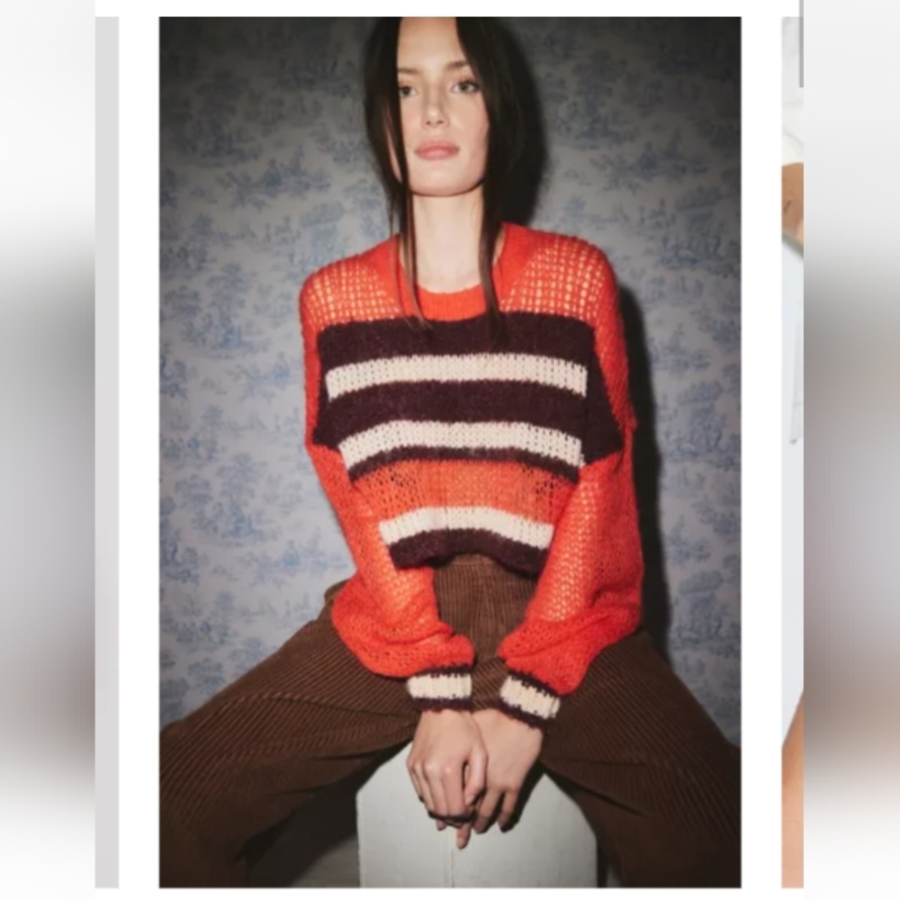 Kimchi Blue Kingston Cropped Pullover Sweater XS